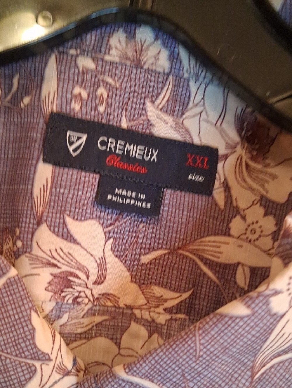 Cremieux Purple Floral Short-Sleeve Button-Down Shirt,sz.XXL - Picture 2 of 5